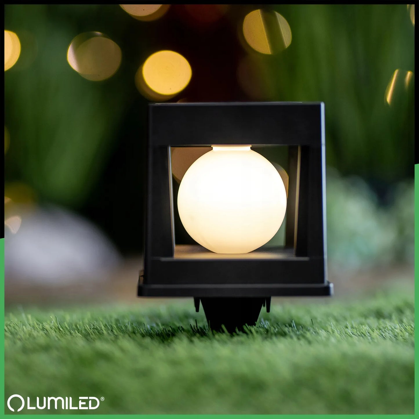 4 vnt. „Lumiled“ LED saulės energija veikiančios sodo tvoros stulpų šviestuvai