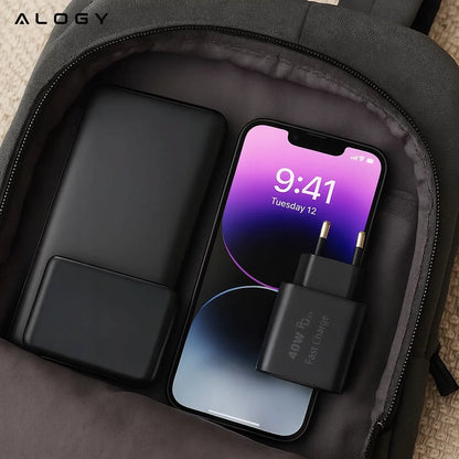40W tinklo įkroviklis Alogy Super Fast Charger 2x USB + 2x USB-C universalus