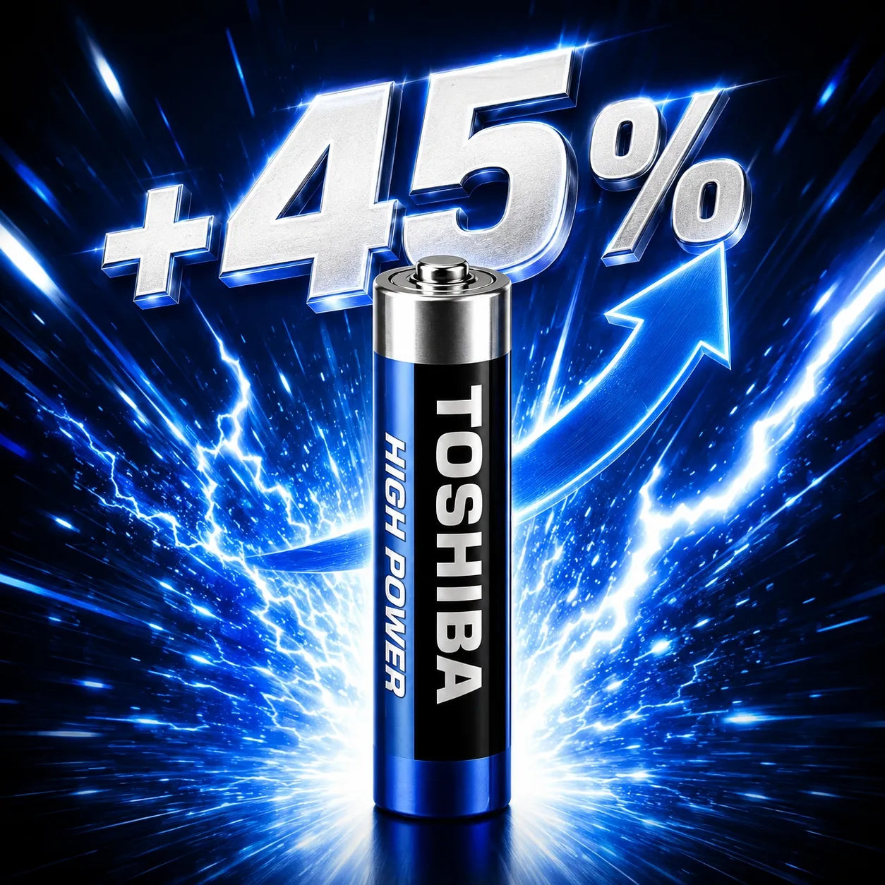 40x AA šarminių baterijų rinkinys Toshiba LR6 R6, +45% daugiau galios