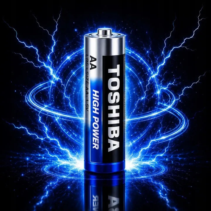 40x AA šarminių baterijų rinkinys Toshiba LR6 R6, +45% daugiau galios