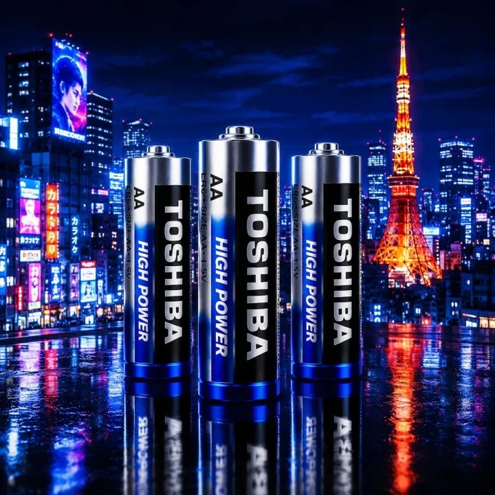 40x AA šarminių baterijų rinkinys Toshiba LR6 R6, +45% daugiau galios