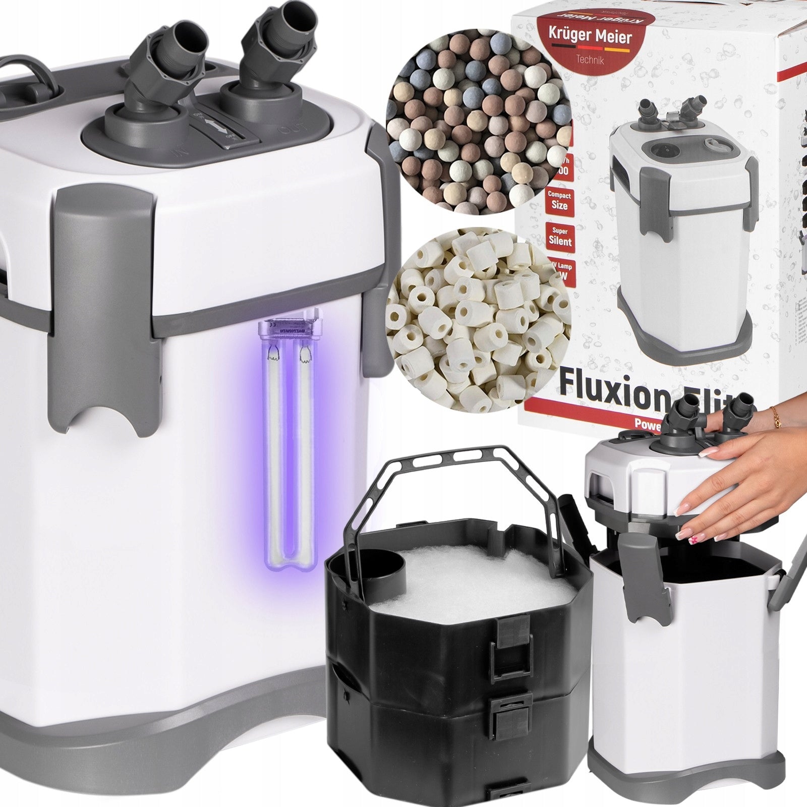 TYLUS UVC FILTRAS AKVARIUMUI STIPRI FILTRACIJA KRISTALINIS VANDUO IR STERILIZACIJA