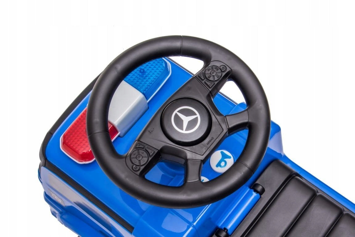 Vaikiškas policijos automobilis stumdukas vaikštynė Mercedes Antos berniukui