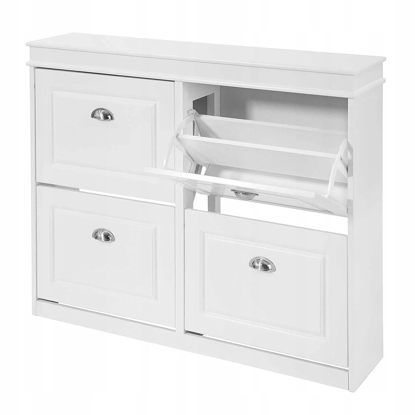 SoBuy Siaurų batų spintelė drabužių spintos organizatorius, 24cm, FSR79-W
