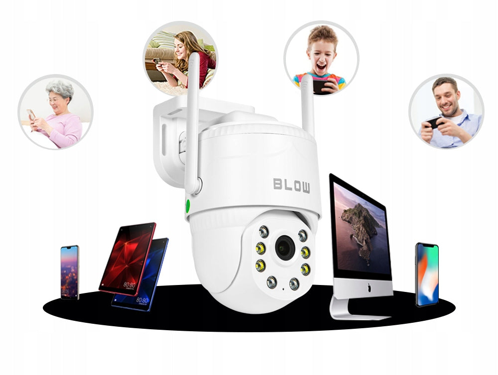 LAUKO WIFI IP KAMERA, 5MP, PTZ, SMART ZOOM, JUDĖSIO DETEKCIJA, V380PRO