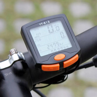 VANDENIUI atsparus dviračio kompiuteris su naktiniu režimu LCD SPIDOMETRAS PRO