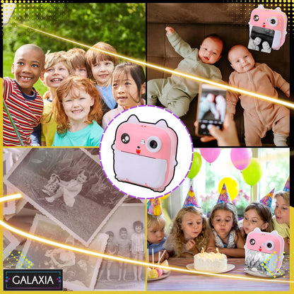 MINI TERMO DRUKELĖ "DRUKUŚ" FOTOAPARATAS VAIKAMS IR 13 VOLĖLIŲ