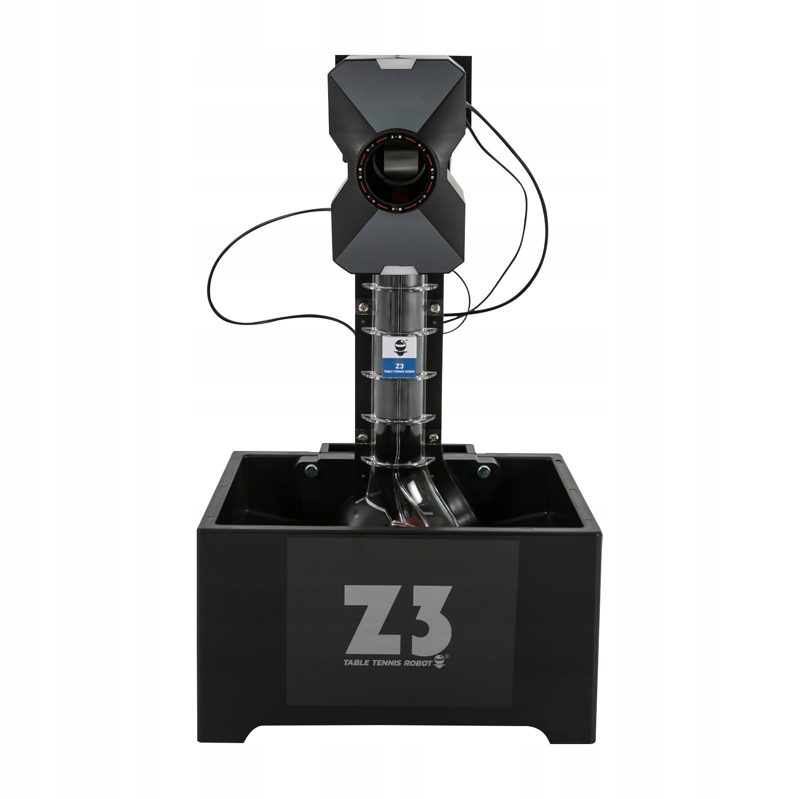 35–90 per minutę Automatinis stalo teniso kamuoliukų tiektuvas 100 kamuoliukų talpos