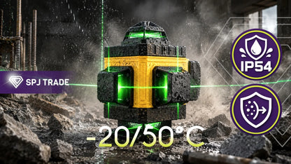 4D lazerinis nivelyras 16 linijų 360° kryžminis lazeris su stovu