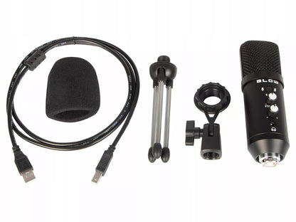 MIKROFONAS KOMPIUTERIUI ŽAIDIMŲ TALPINIS STUDIJINIS TRIPOD LAIKIKLIS USB