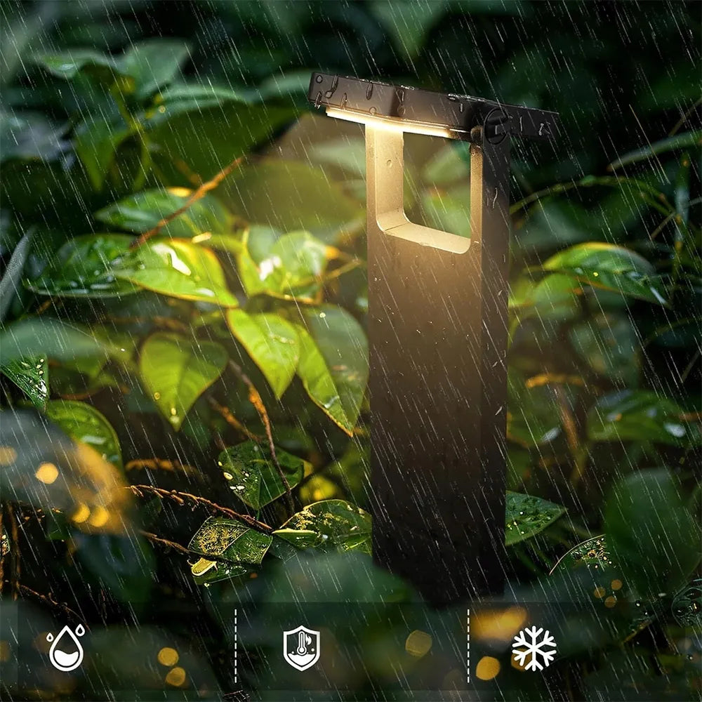 4x LED saulės sodo šviestuvai, įsmeigiami, šilta balta šviesa, 70 cm