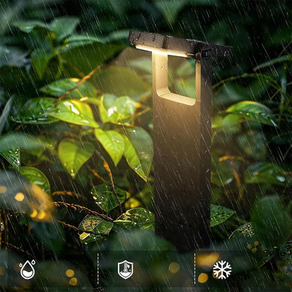 4x LED saulės sodo šviestuvai, įsmeigiami, šilta balta šviesa, 70 cm