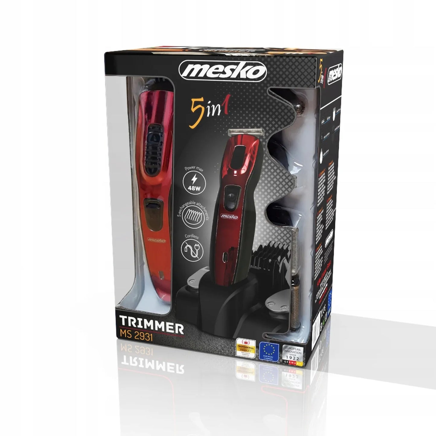 5-in-1 Mesko MS 2931 plaukų kirpimo mašinėlė, barzdaskutė ir trimeris