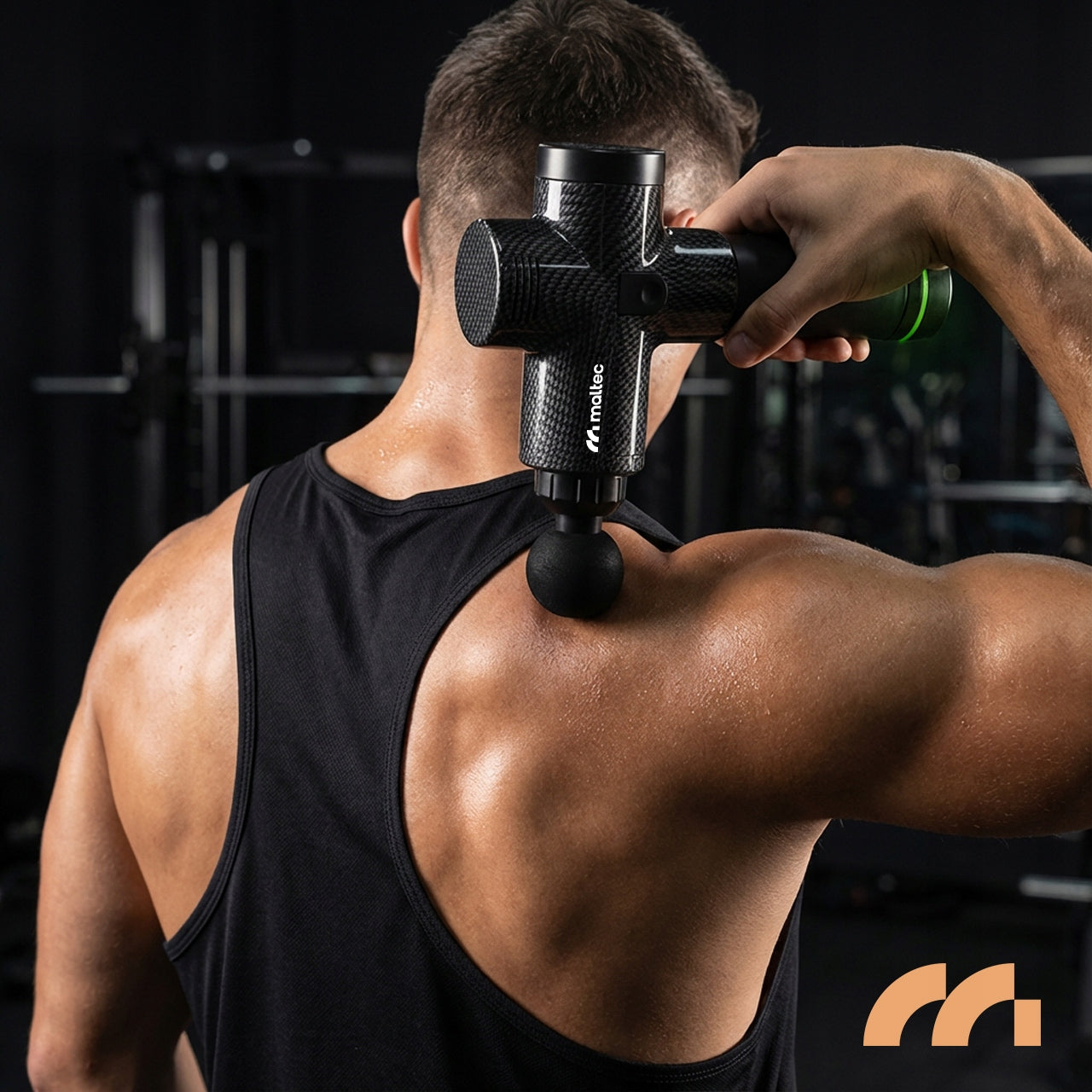 MASAŽINIS PISTOLETO KŪNUI NUGARAI PĖDOMS MASAŽUOKLIS MASSAGE GUN DĖKLAS 10 ANTGALIŲ