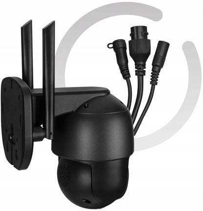 2x Lauko Pasukama Kamera LAN 12 LED Diodų IP66 WIFI FULL HD 4x Zoom 25s