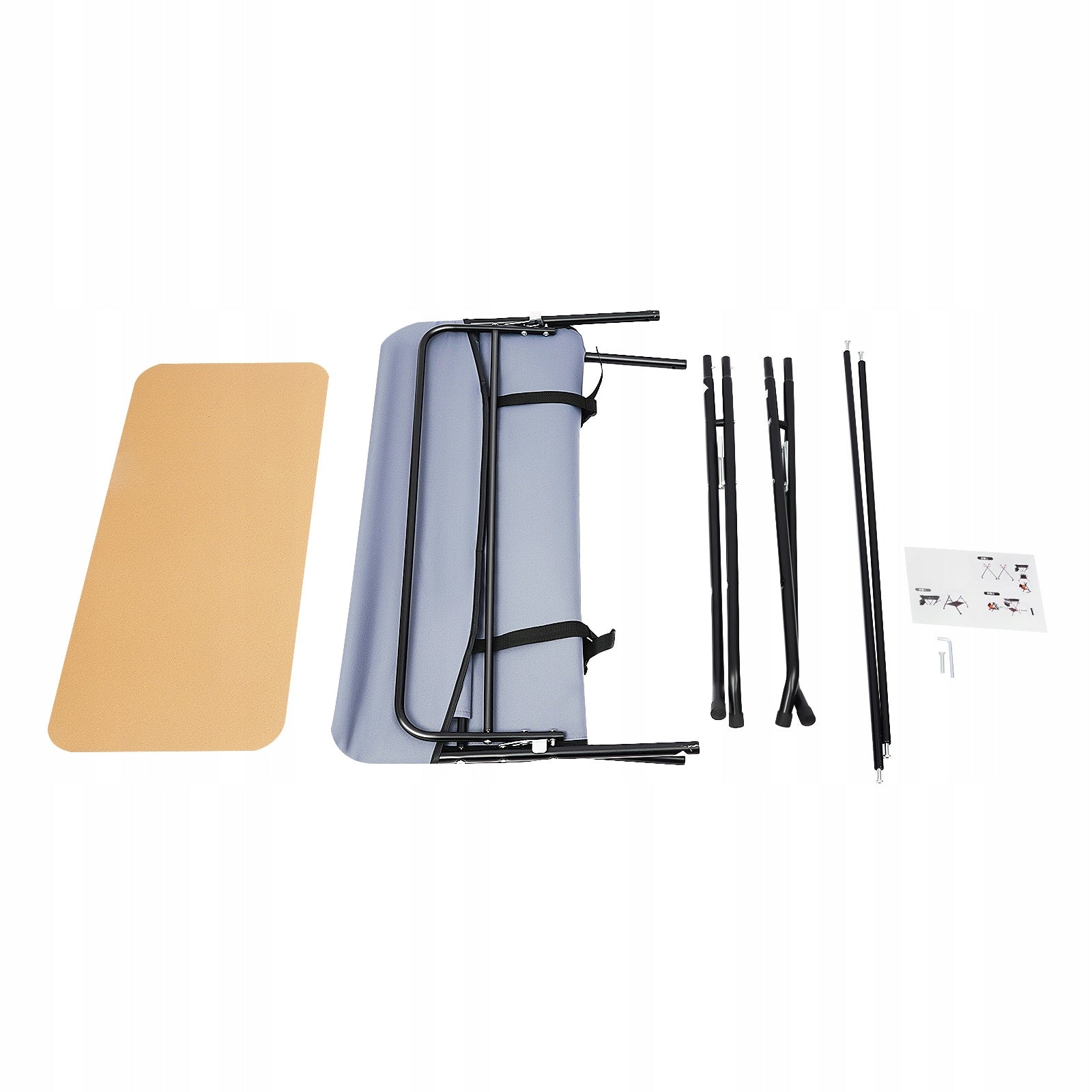 57x80x96cm Tamsiai pilka Sulankstoma pervystymo lentelė naujagimiams