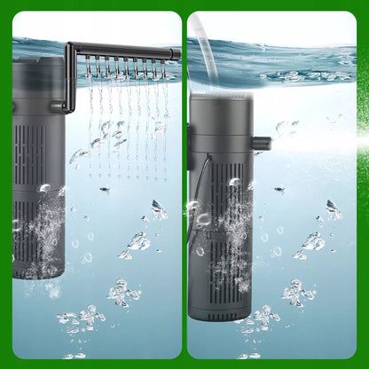 5W1 BIOLOGINIS VIDINIS FILTRAS AKVARIUMUI IKI 150L 500l/h SU UV-C LEMPA