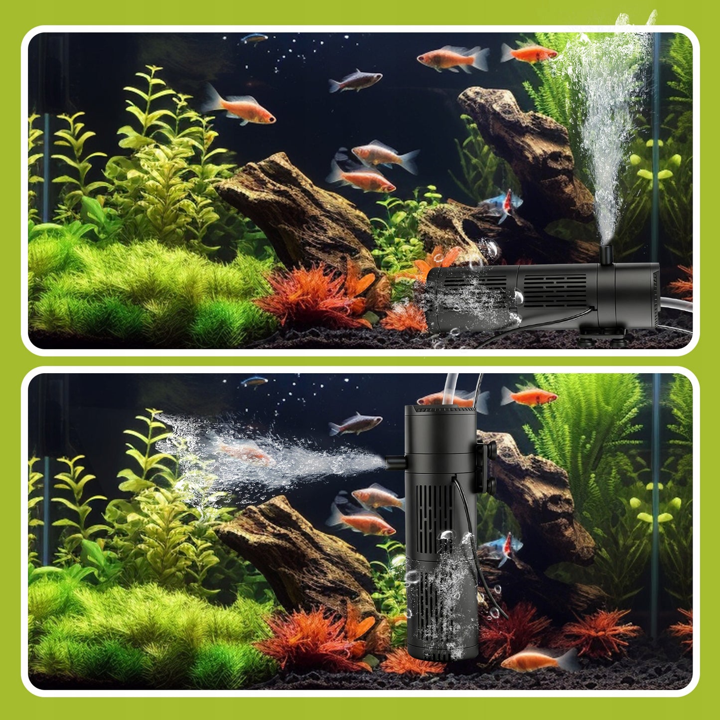 5W1 BIOLOGINIS VIDINIS FILTRAS AKVARIUMUI IKI 150L 500l/h SU UV-C LEMPA