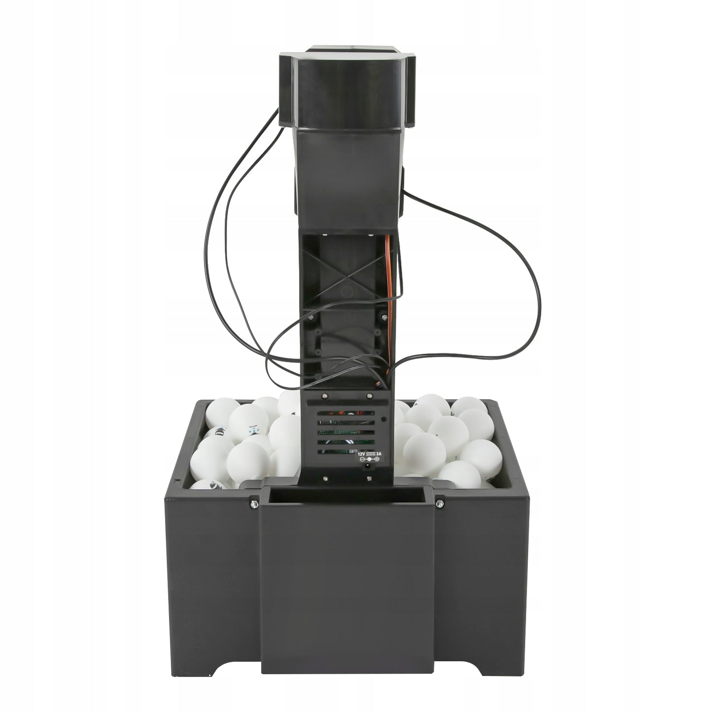 35–90 per minutę Automatinis stalo teniso kamuoliukų tiektuvas 100 kamuoliukų talpos