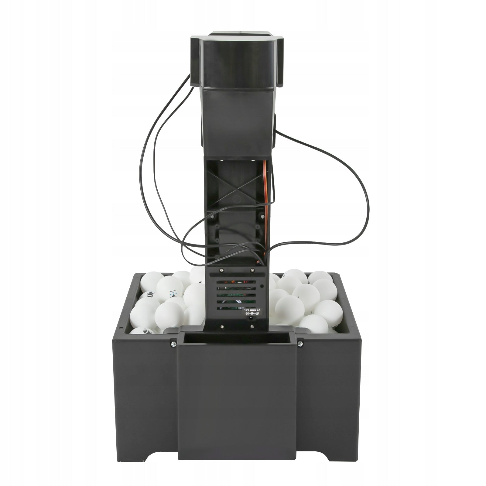 35–90 per minutę Automatinis stalo teniso kamuoliukų tiektuvas 100 kamuoliukų talpos