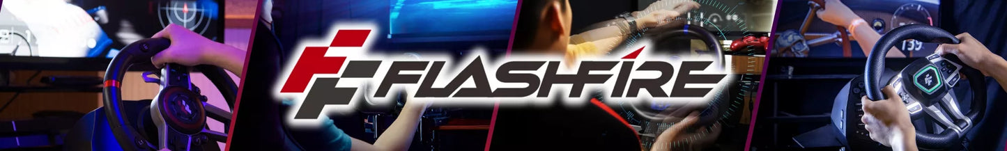 Žaidimų vairas FLASHFIRE IMOLA F107 6 pavaros 900° PC PS5 PS4 Xbox