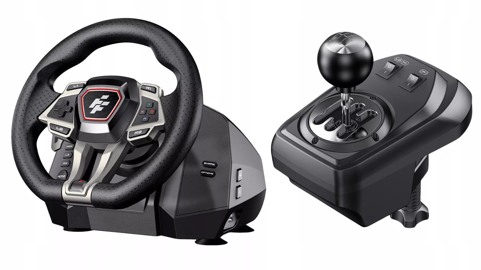 Žaidimų vairas FLASHFIRE IMOLA F107 6 pavaros 900° PC PS5 PS4 Xbox