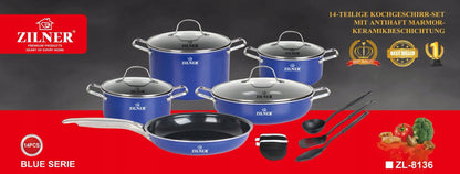 14 dalių rinkinys su marmurine danga ZILNER ZL-8136