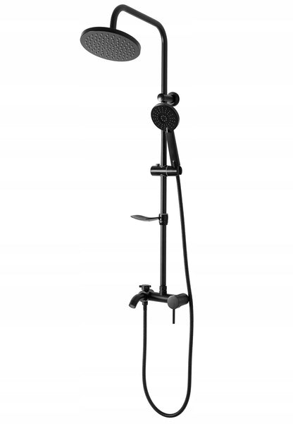 Dušo komplektas LUIS Matinis Juodas BLACK REA