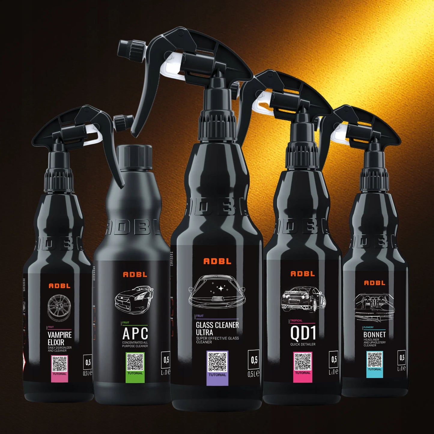 ADBL rinkinys 5x500ml su greitojo poliravimo priemone automobilio kėbulo atnaujinimui po plovimo