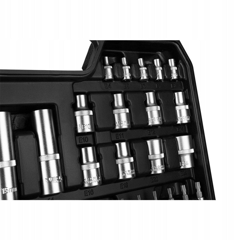 NEO Lizdasūkio Raktų Rinkinys 110 Elementų 1/2" 1/4" - Lizdasūkių Raktų CrV Neo Tools