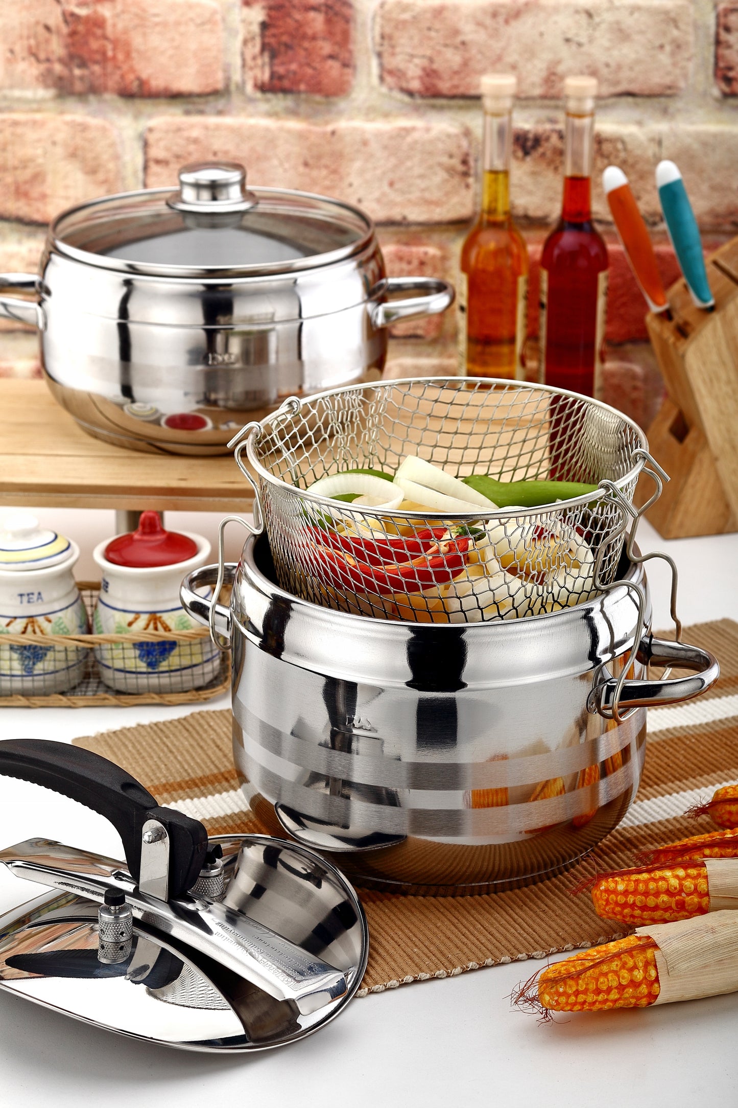 Greitpuodis 5L dujoms ir indukcijai Puodas greitam virimui STAL