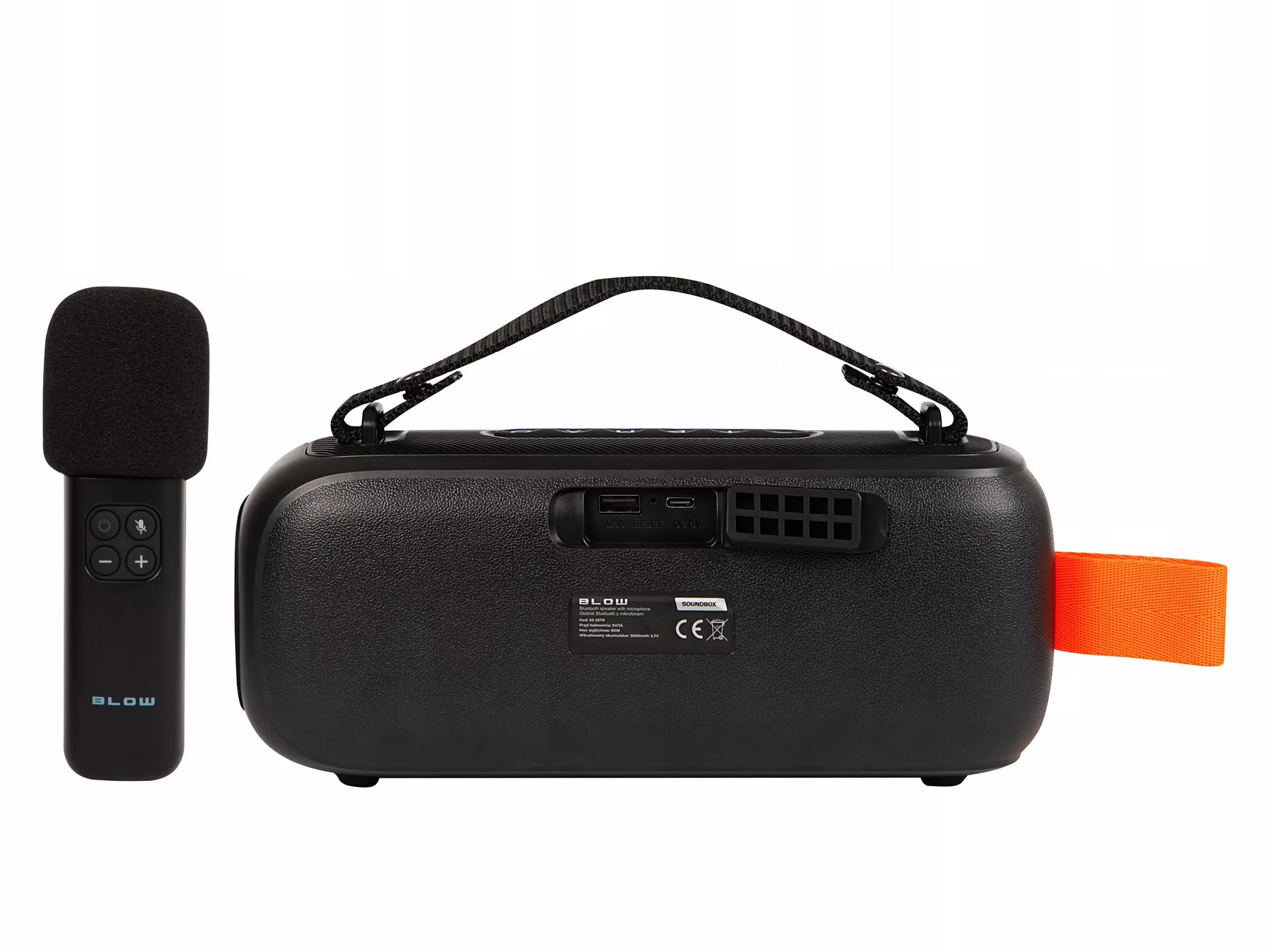 VAIKŲ KARAOKĖ GARSIAKALBIS BLUETOOTH RGB BELAIDIS NEŠIOJAMASIS + MIKROFONAS