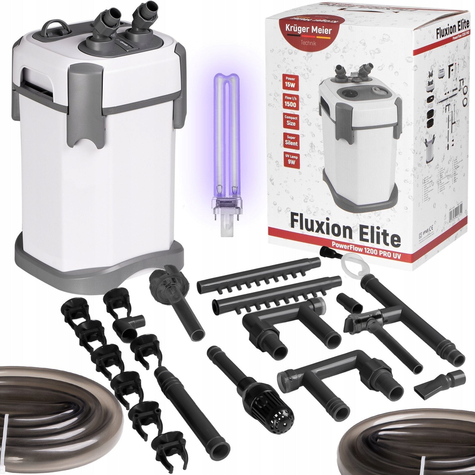 LABAI GALINGAS UVC FILTRAS AKVARIUMUI, TYLESNIS, STERILIZUOJA VANDENĮ IR NAIKINA DUMBBLIUS