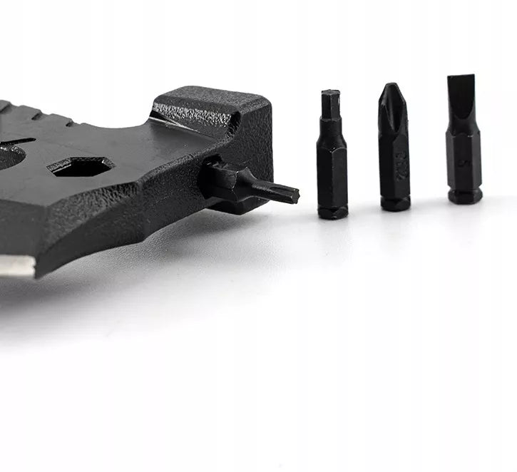MULTITOOL KIRVIS 16w1 Daugiafunkcis įrankis kišeninis peiliukas išgyvenimo peilis