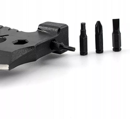 MULTITOOL KIRVIS 16w1 Daugiafunkcis įrankis kišeninis peiliukas išgyvenimo peilis