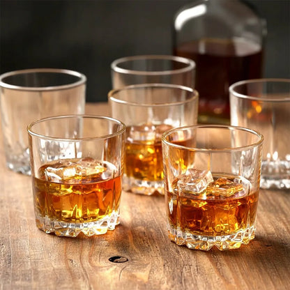 6x Vilde stiklinės viskiui, gėrimams, 280 ml komplektas