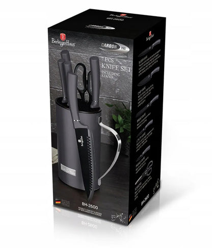 7 dalių peilių rinkinys BERLINGER HAUS Carbon Pro BH-2600