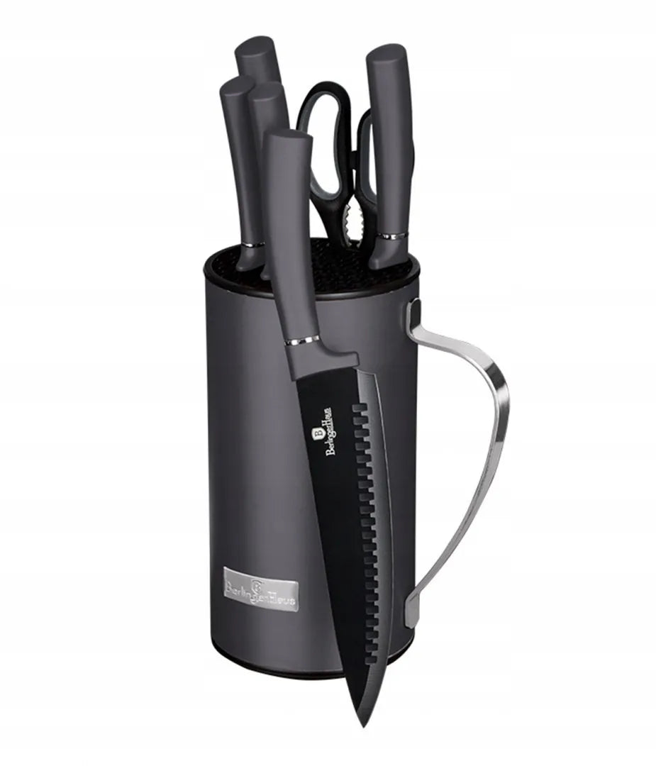 7 dalių peilių rinkinys BERLINGER HAUS Carbon Pro BH-2600