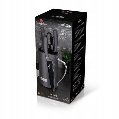 7 dalių peilių rinkinys BERLINGER HAUS Carbon Pro BH-2600