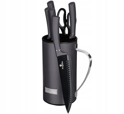 7 dalių peilių rinkinys BERLINGER HAUS Carbon Pro BH-2600