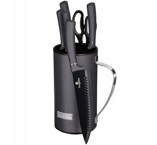 7 dalių peilių rinkinys BERLINGER HAUS Carbon Pro BH-2600
