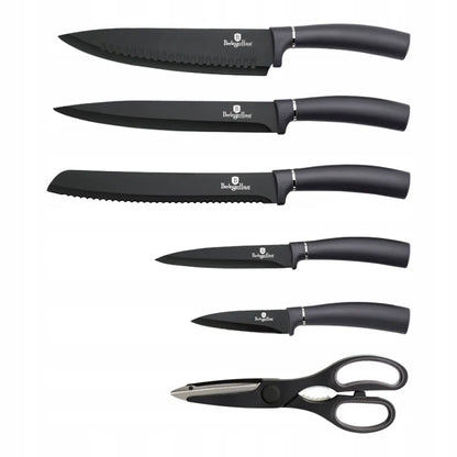 7 dalių peilių rinkinys BERLINGER HAUS Carbon Pro BH-2600