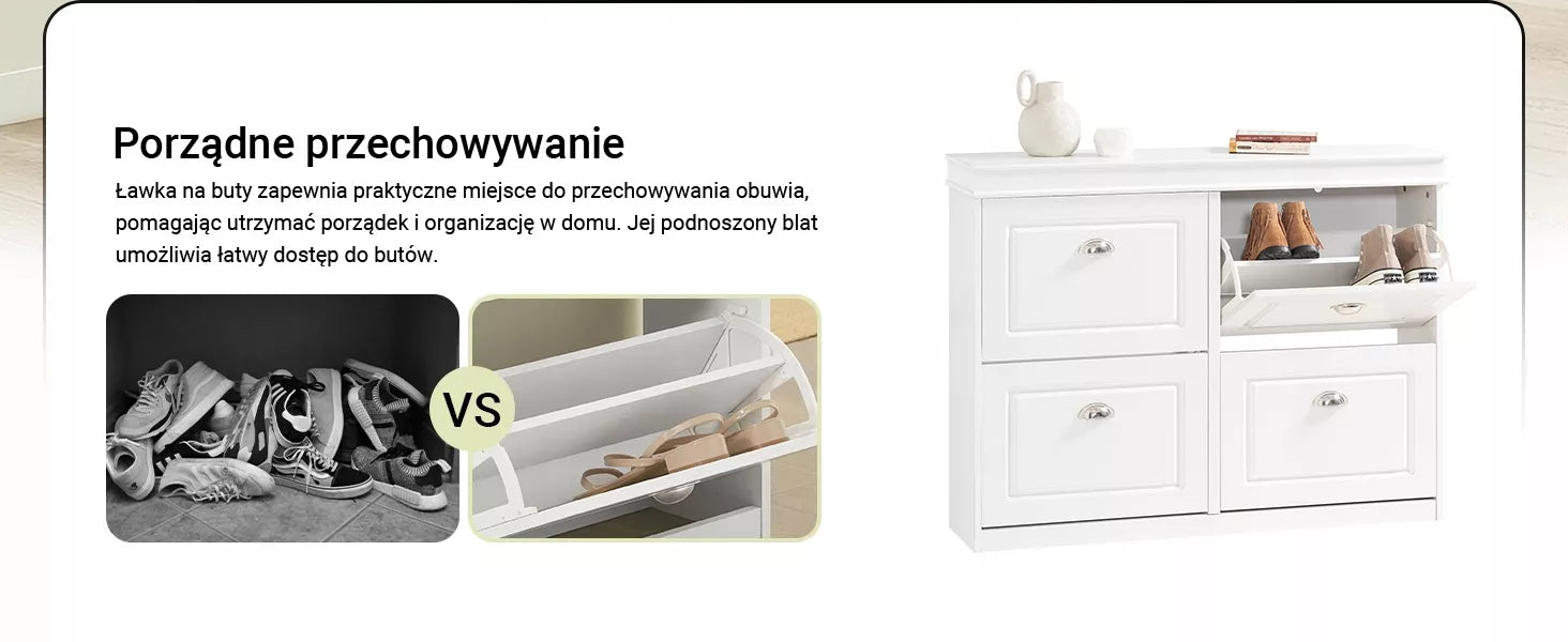SoBuy Siaurų batų spintelė drabužių spintos organizatorius, 24cm, FSR79-W