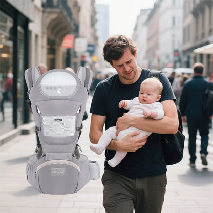 ERGONOMIŠKA KŪDIKIO NEŠYNĖLĖ 15-IN-1, DĖVĖJIMUI ANT NUGAROS IR PRIEKIO, DAUGIAFUNKCINĖ