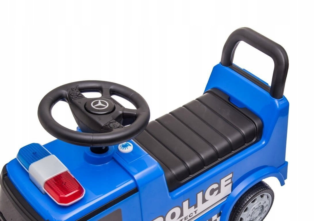 Vaikiškas policijos automobilis stumdukas vaikštynė Mercedes Antos berniukui