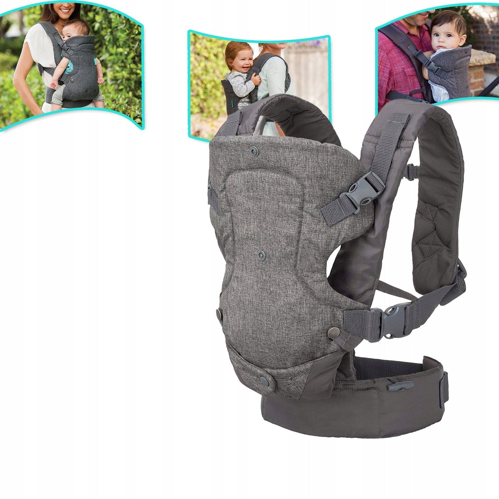 Vaikiška nešioklė 4in1 Ergonomiška nugaros ir klubų nešioklė su sėdyne