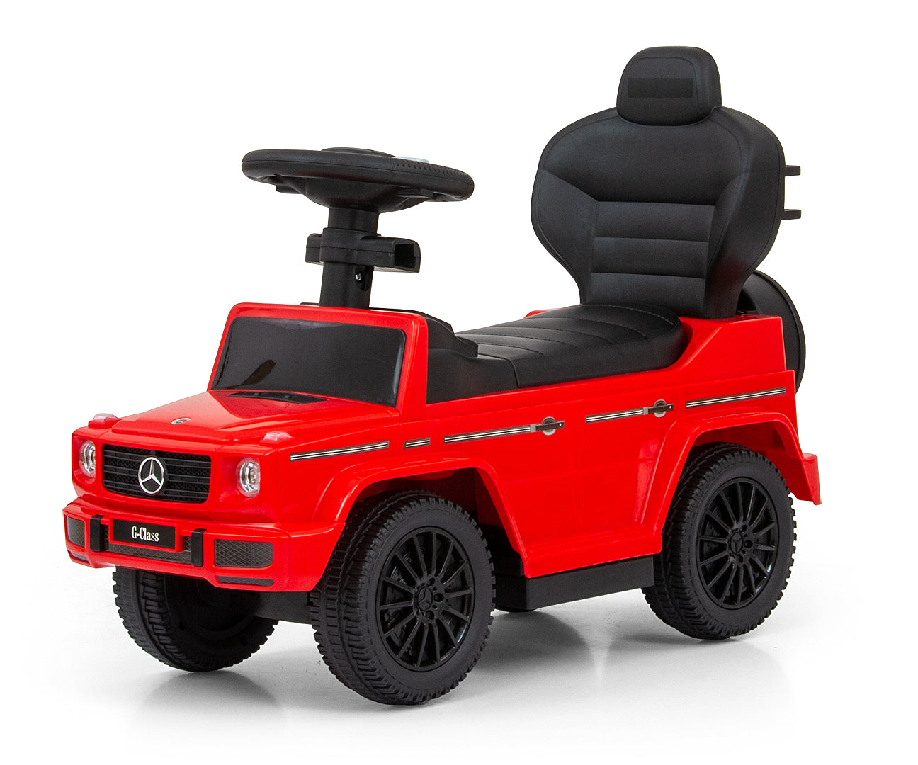 Vaikiškas automobilis MERCEDES stumdukas, vaikštynė su guminiais ratais, automobilis dovanai