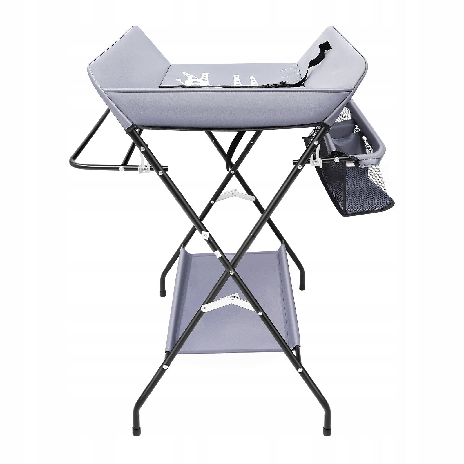 57x80x96cm Tamsiai pilka Sulankstoma pervystymo lentelė naujagimiams