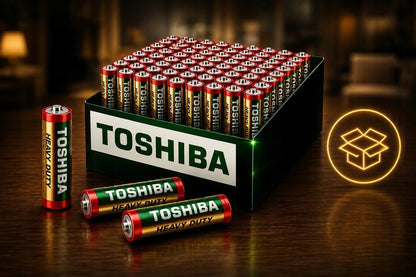 80 vnt. AA baterijų komplektas Toshiba Heavy Duty 1,5V R6