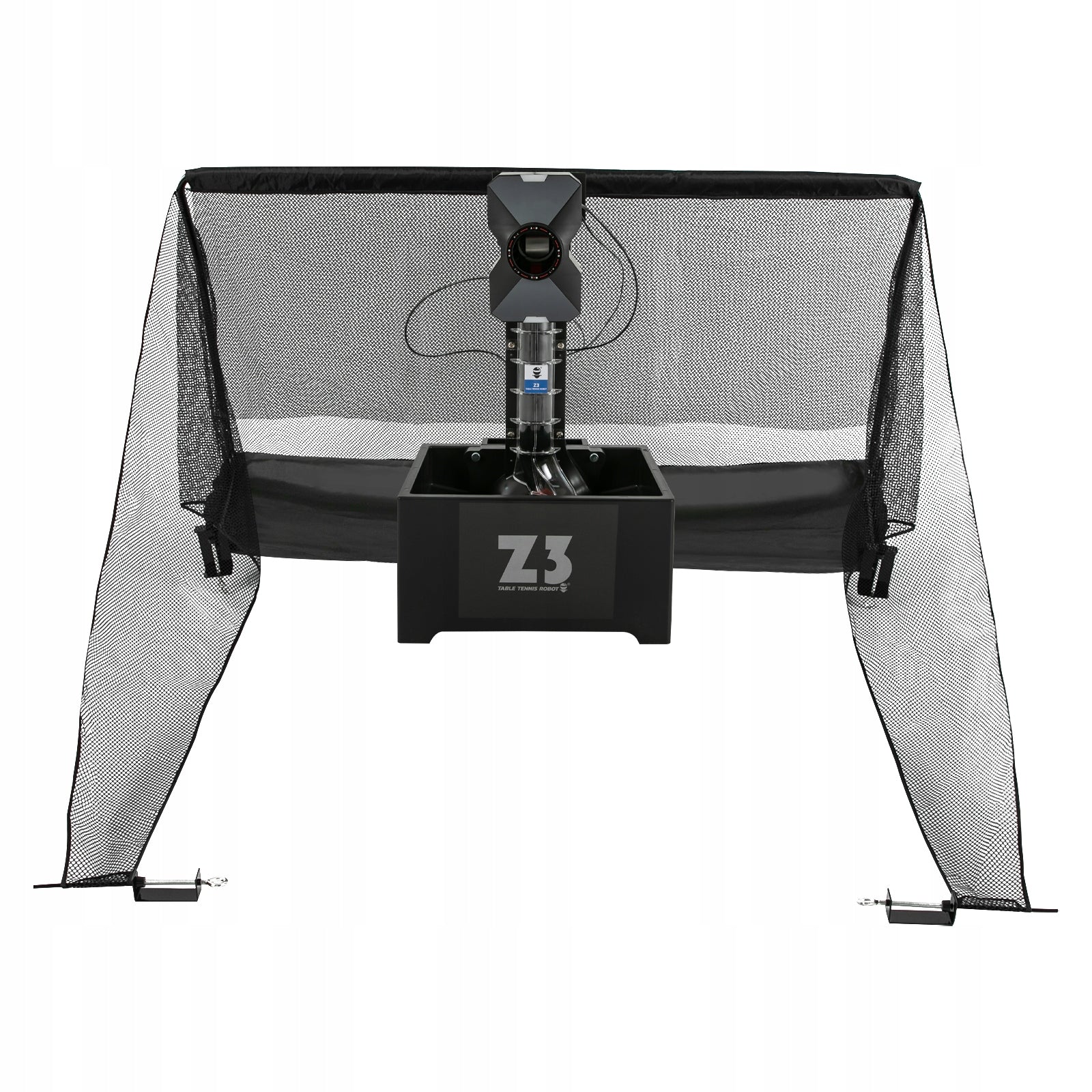 35–90 per minutę Automatinis stalo teniso kamuoliukų tiektuvas 100 kamuoliukų talpos